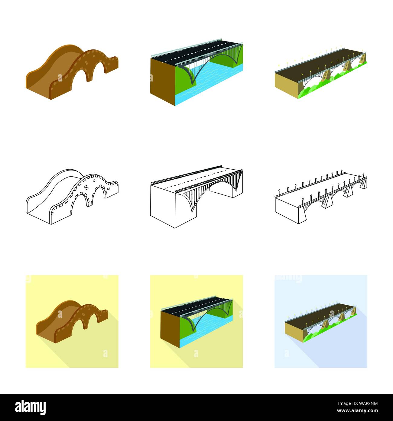 Isolated object of connection and design icon. Set of connection and ...
