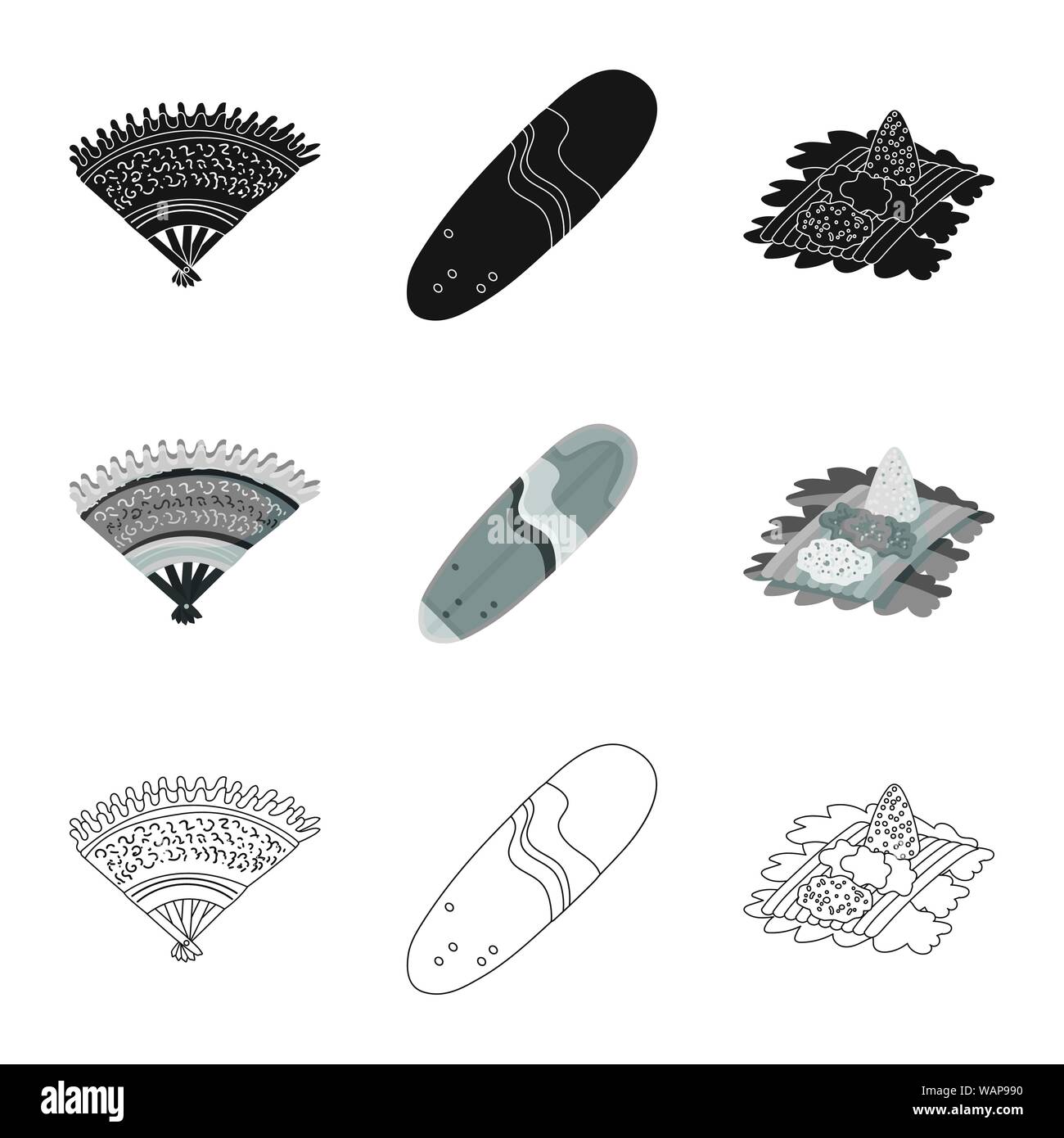 Vector illustration of and travel icon. Collection of and traditional ...