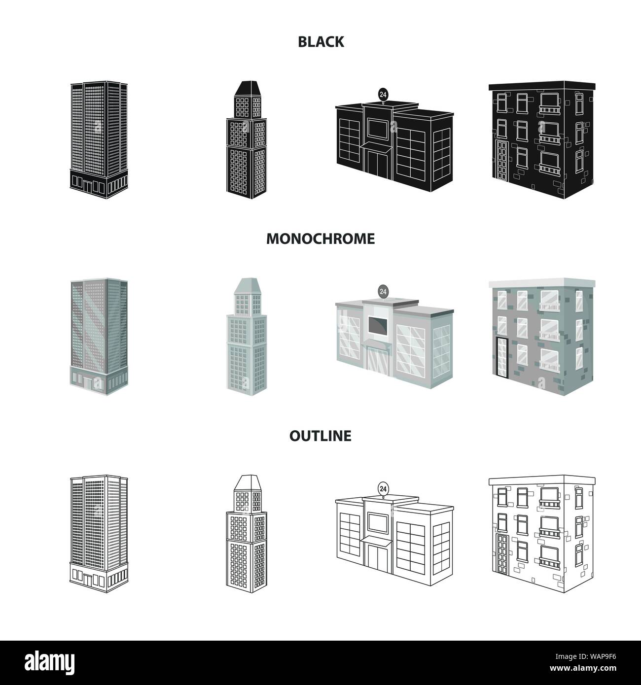 Vector design of construction and building symbol. Set of construction ...