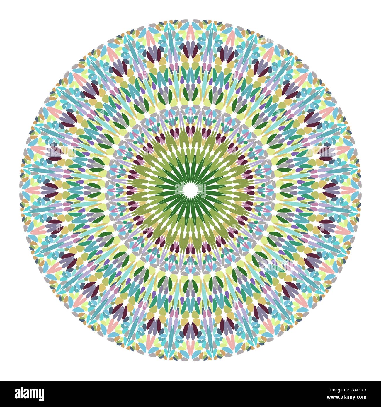 Floral mandala design - abstract circular vector graphic design Stock ...