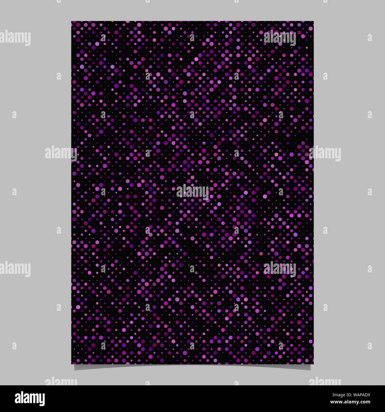 Geometrical dot pattern page background template - vector illustration ...