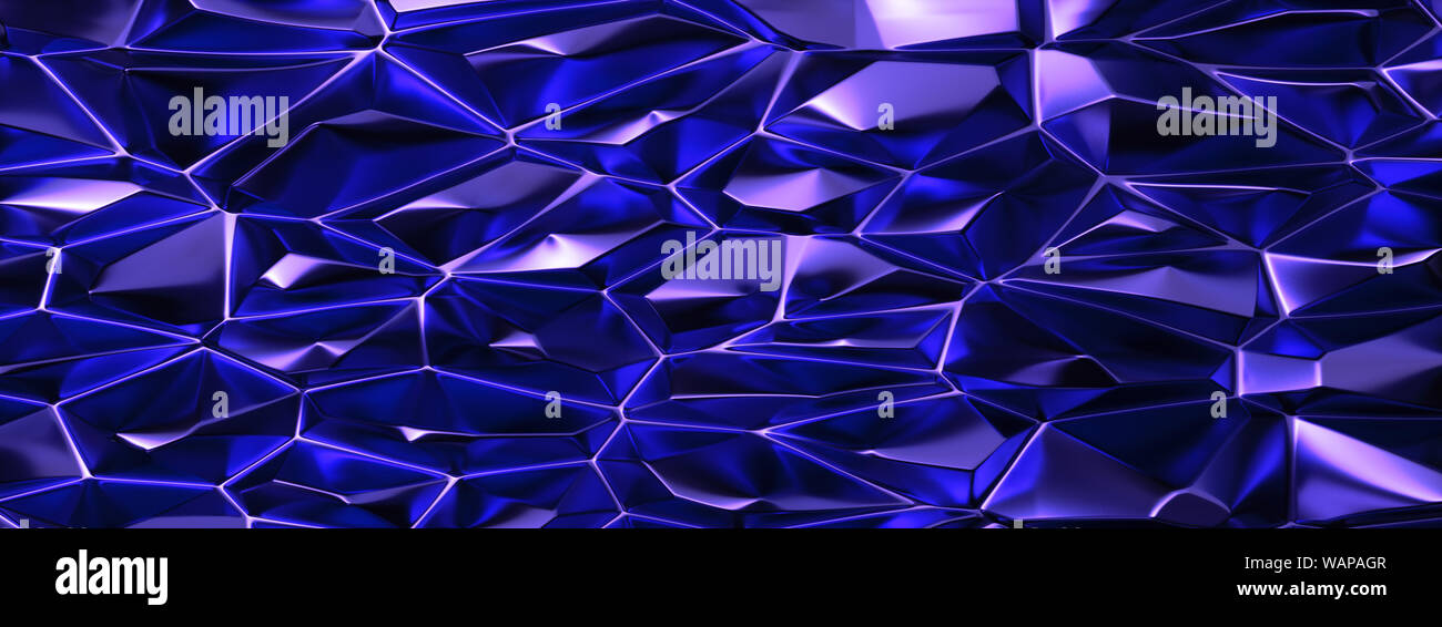Abstract 3D Background with reflective Red Crystal Ruby triangle
