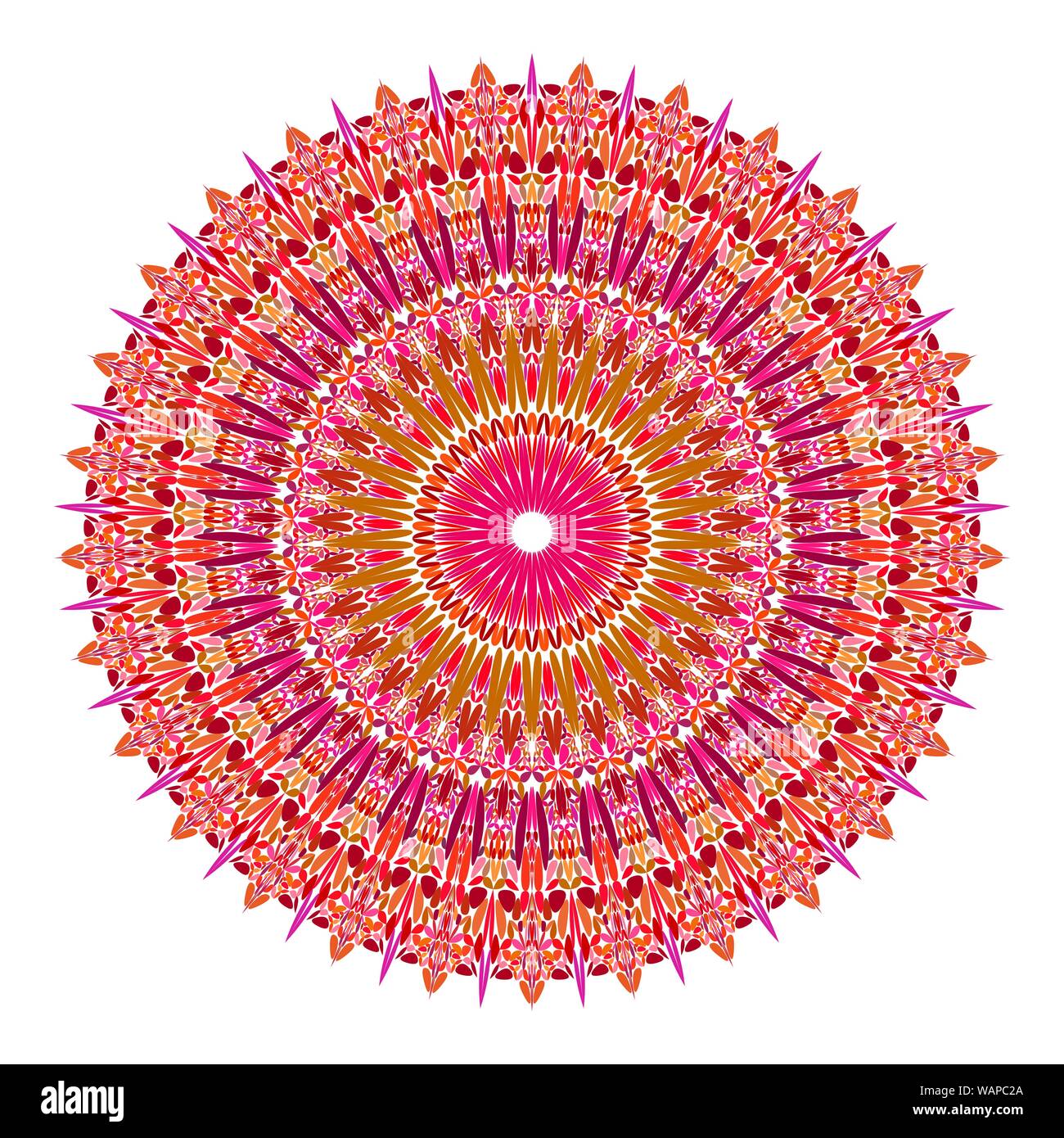 Floral mandala - abstract circular vector graphic design Stock Vector ...