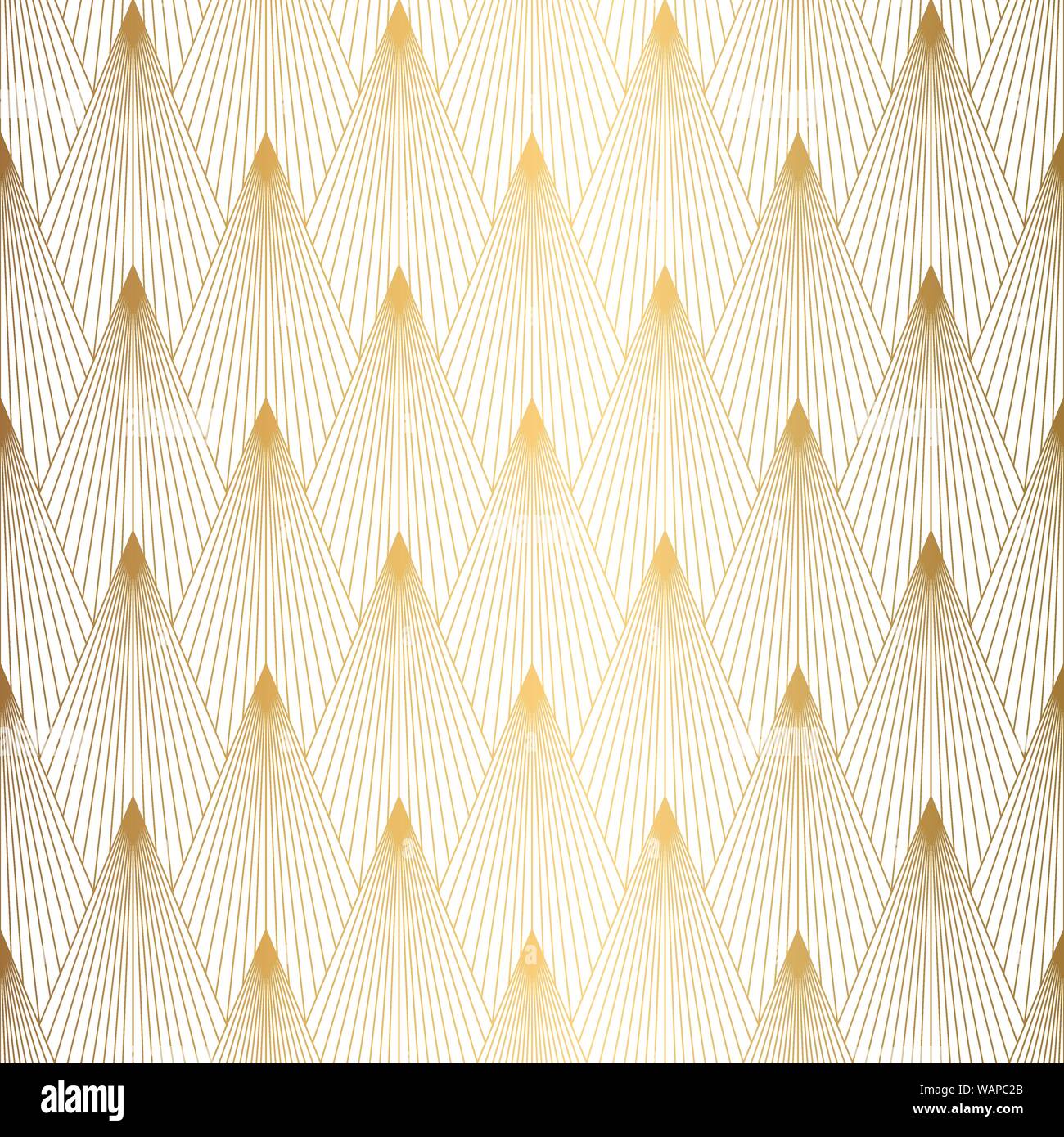 Art Deco Pattern. Seamless white and gold background Stock Vector Image ...