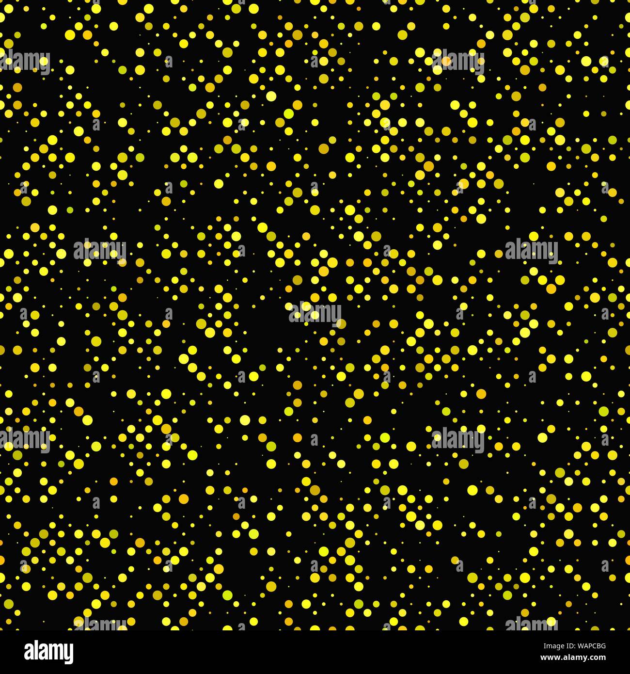 Yellow seamless dot pattern background - vector graphic design Stock ...