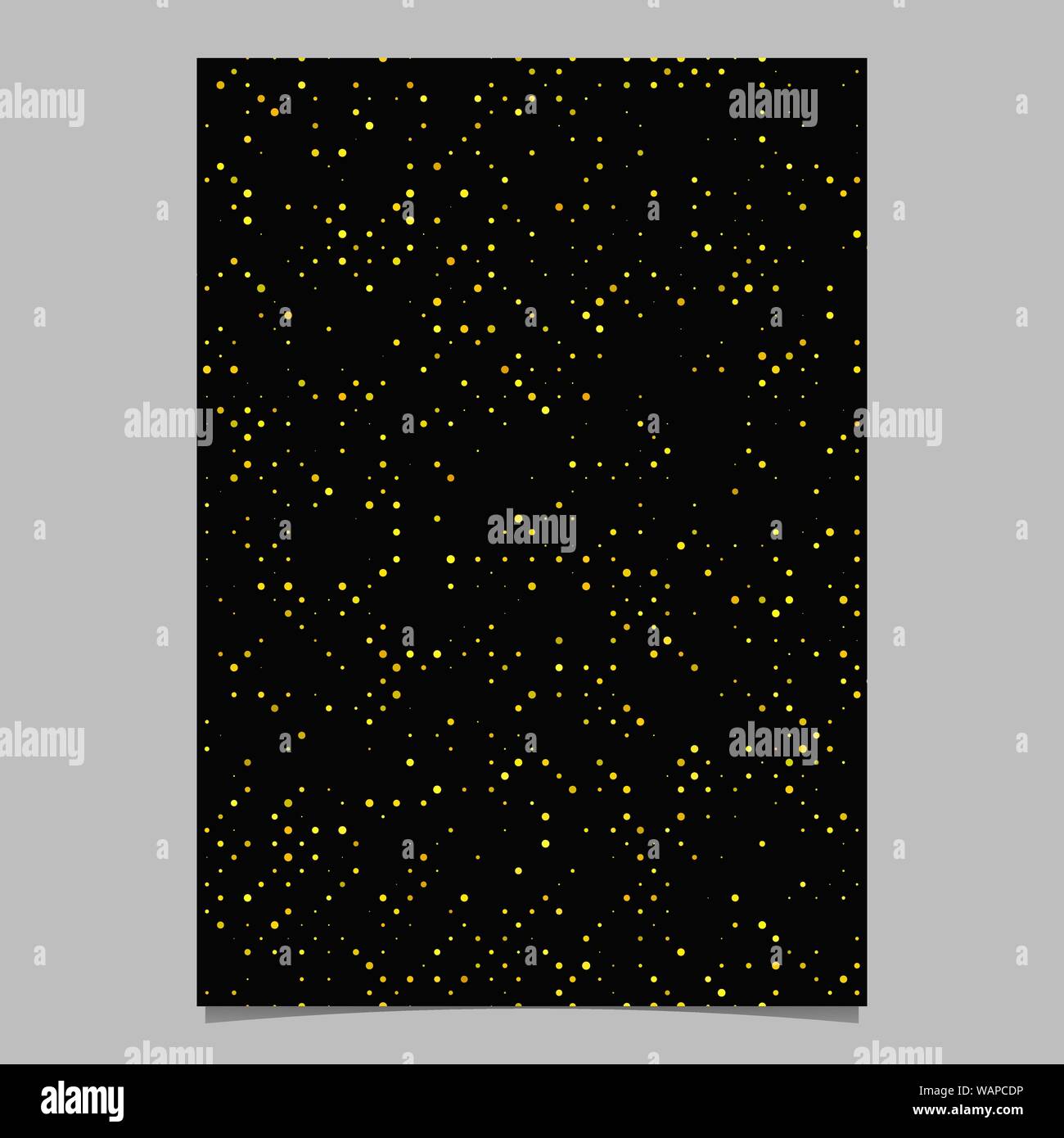 Yellow abstract circle pattern brochure background - vector stationery ...