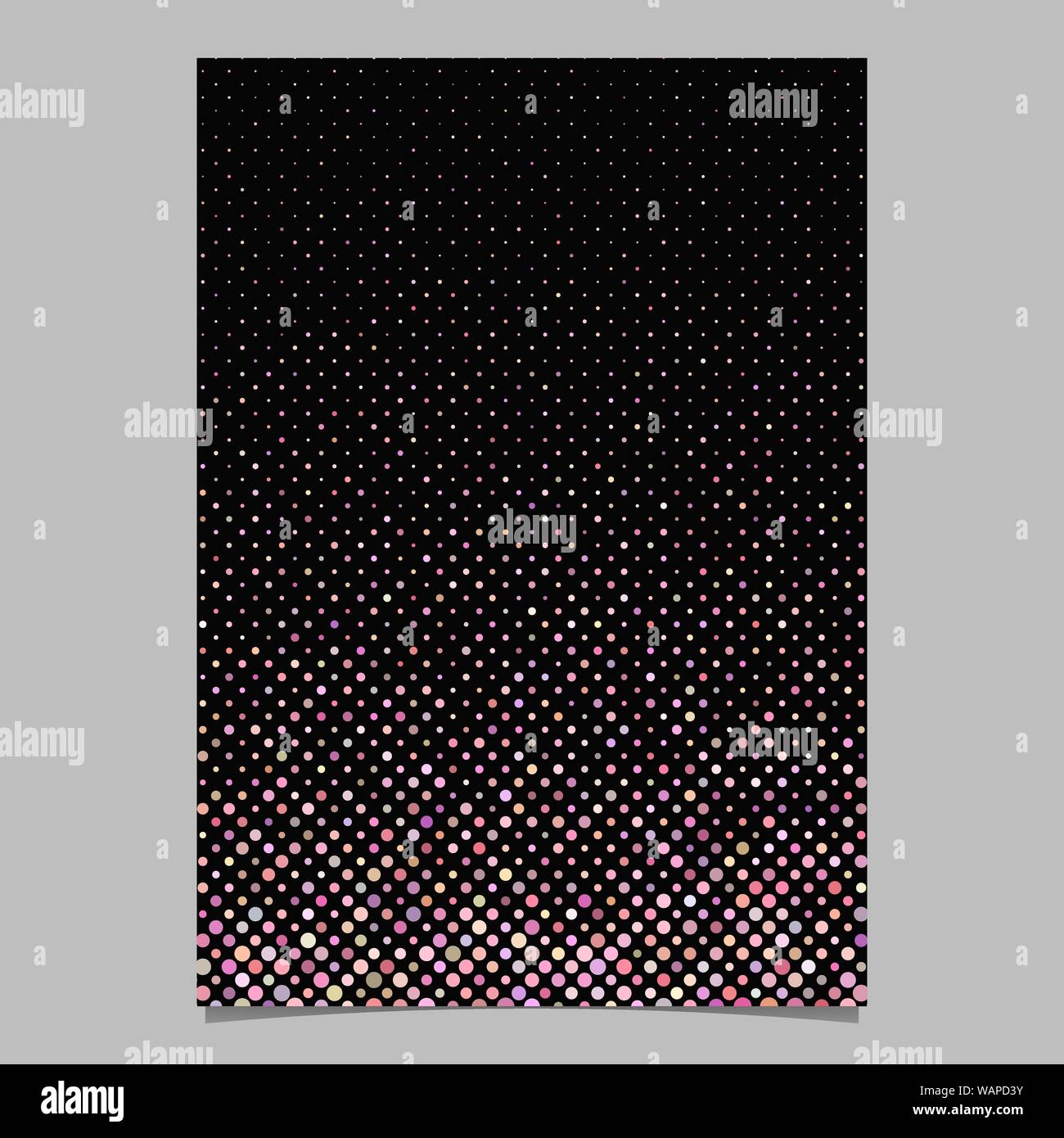 Abstract geometric circle pattern background flyer template - vector ...