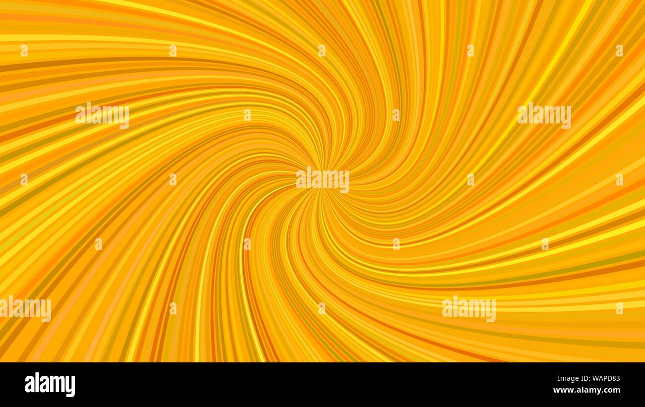 Orange hypnotic abstract striped swirl background design - vector ...
