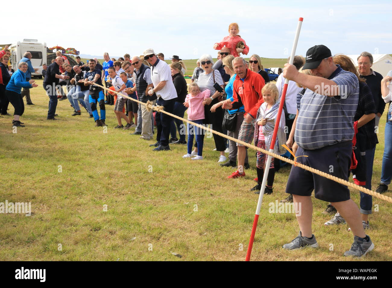 The tug of war at the Highland Games, on North Uist, in the Outer