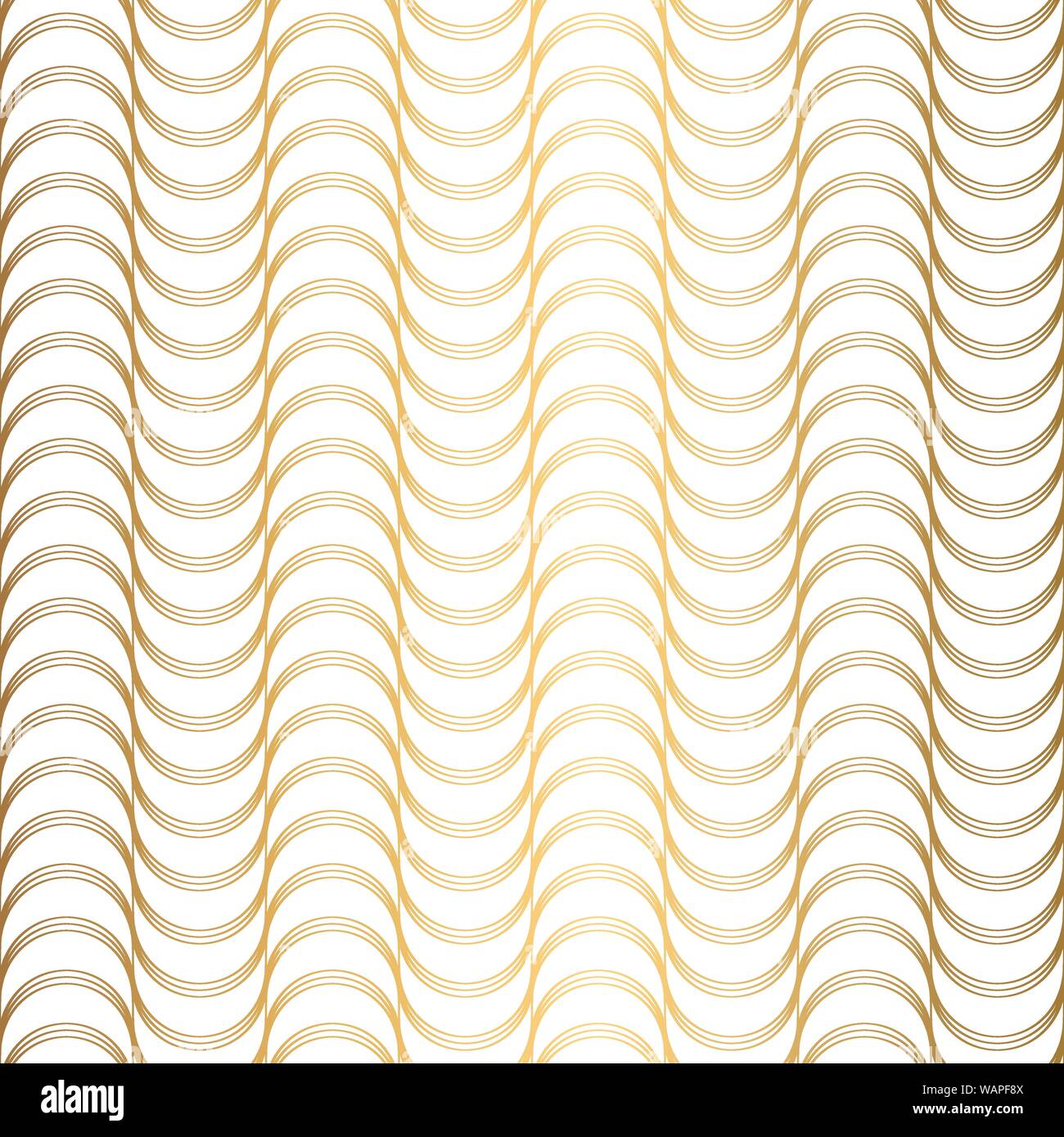 Art Deco Pattern. Seamless white and gold background Stock Vector Image