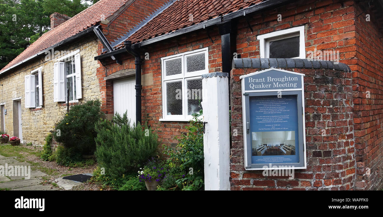 Quaker House in Brant Broughton Lincolnshire England Stock Photo Alamy