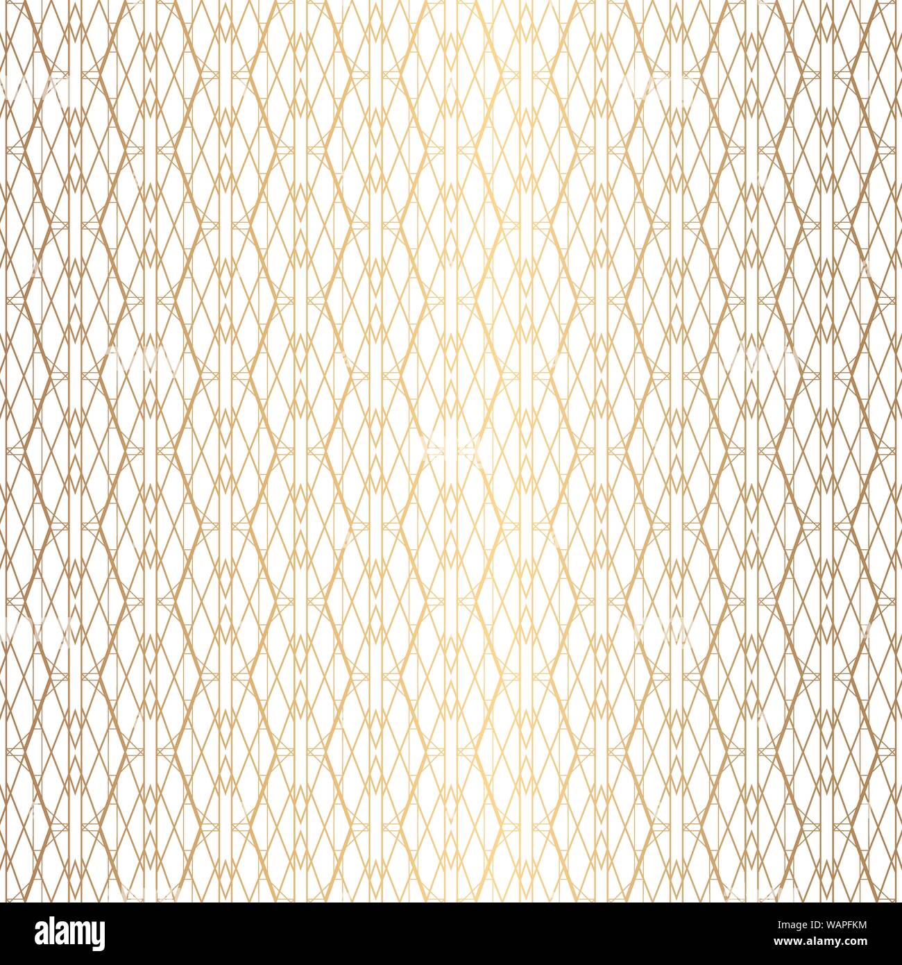 Art Deco Pattern. Seamless white and gold background Stock Vector Image ...