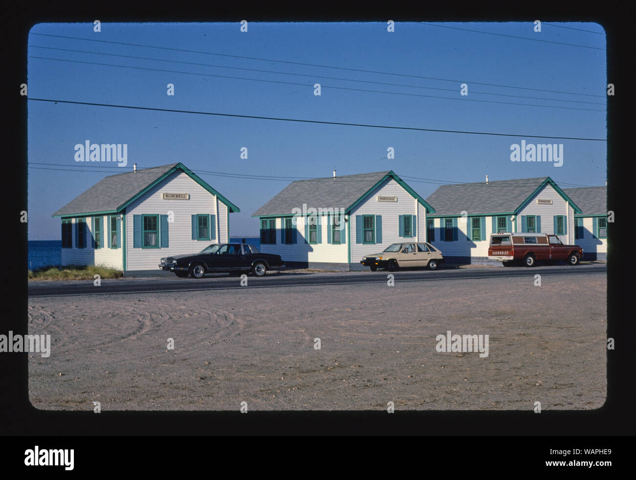 Day's Cottages, North Truro, Massachusetts Stock Photo