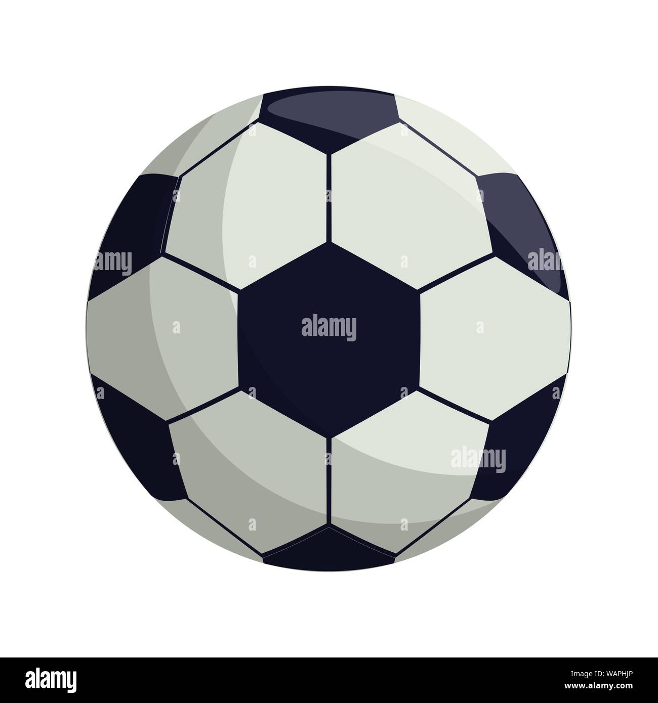 Soccer football ball equipment cartoon isolated Stock Vector Image