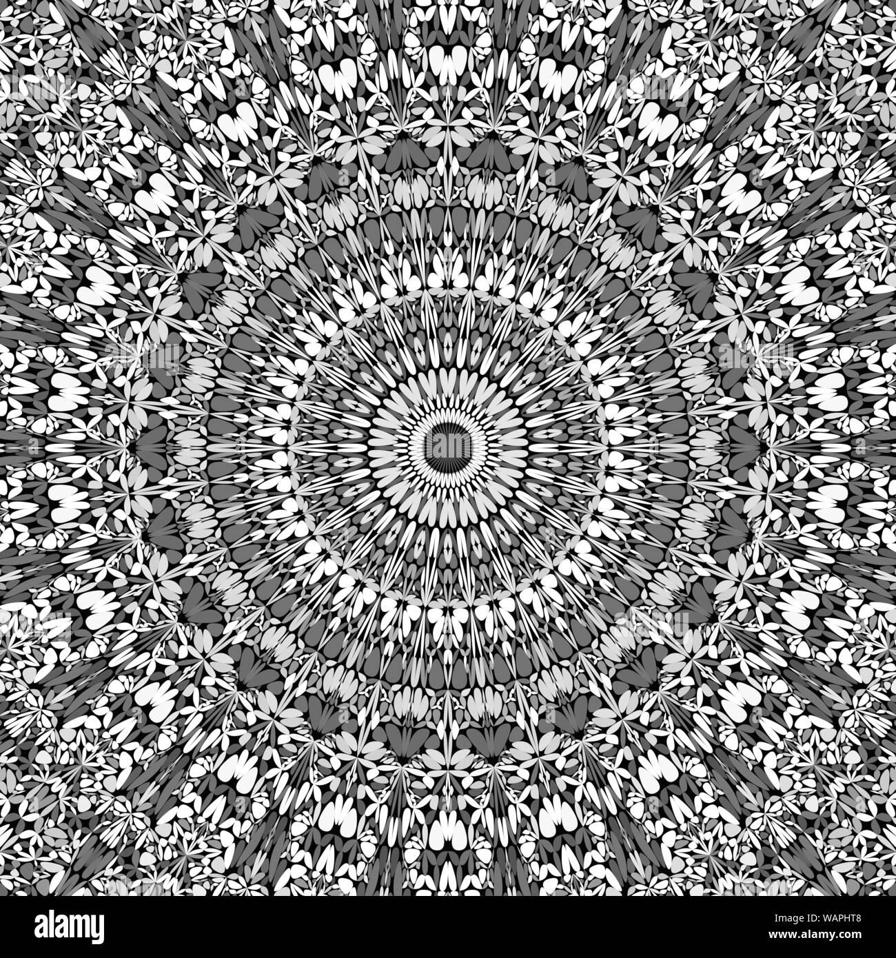 Abstract floral mandala background design - circular vector geometry Stock Vector