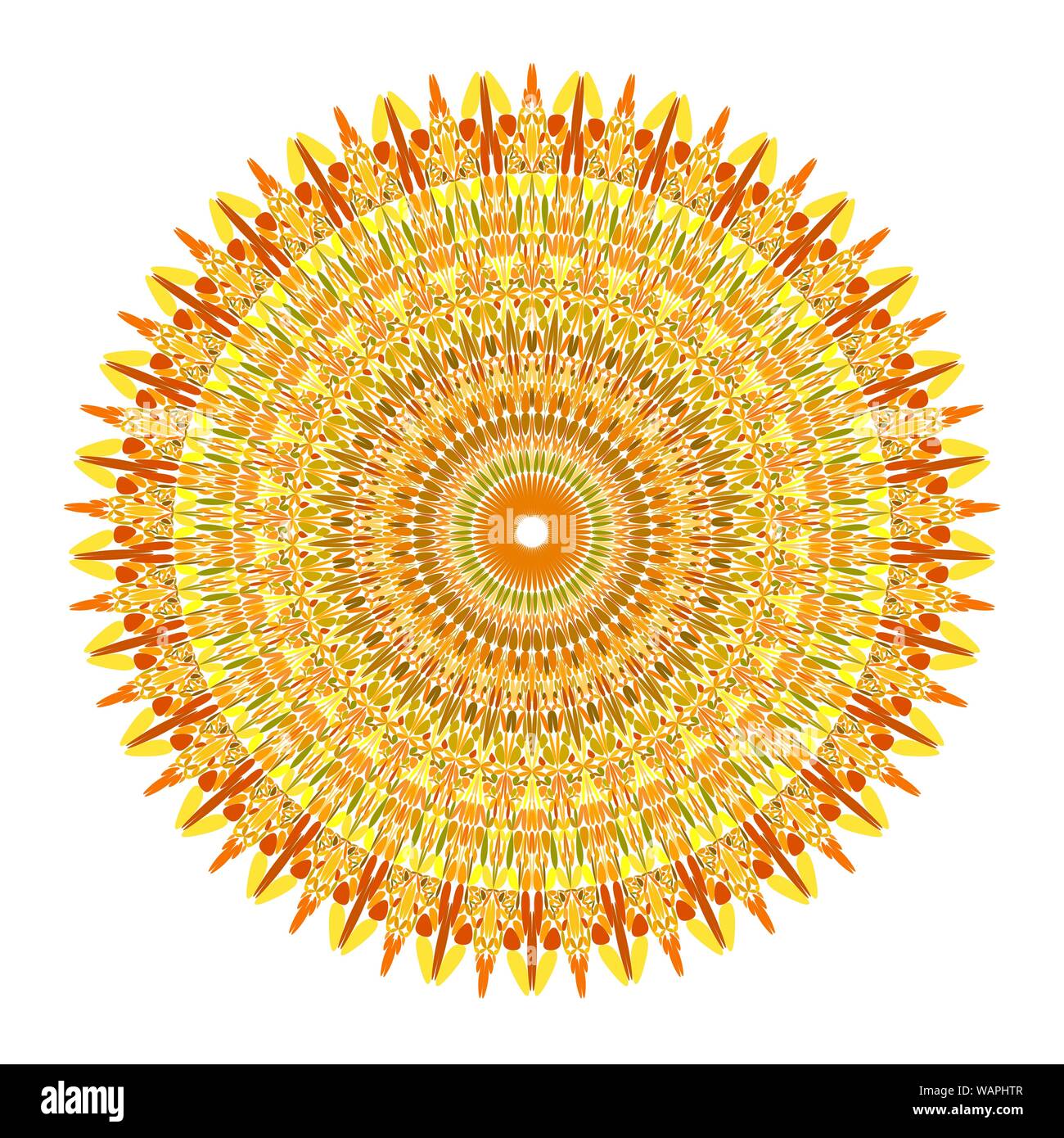 Floral mandala - abstract circular vector graphic design Stock Vector ...