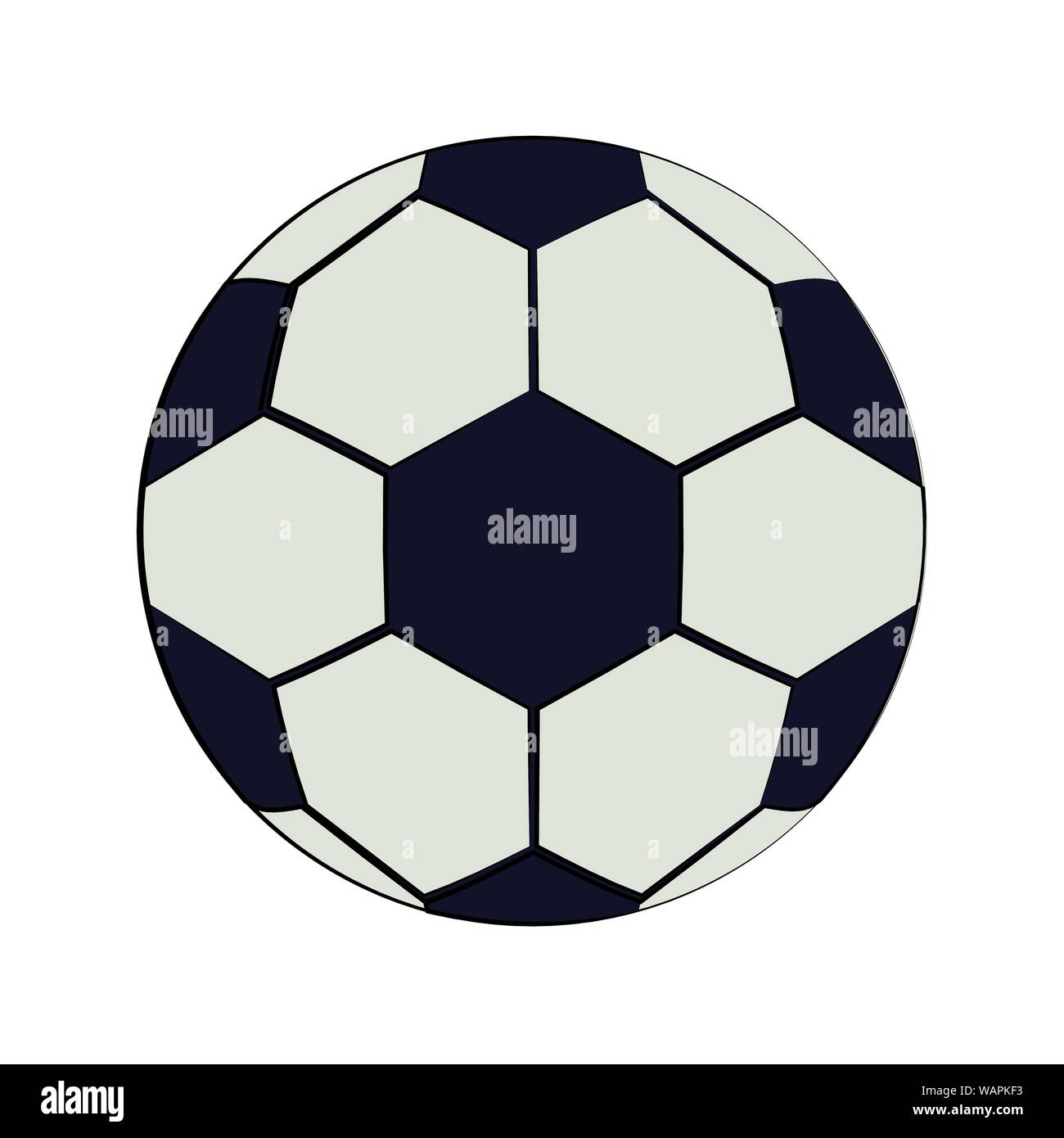 Soccer football ball equipment cartoon isolated Stock Vector Image