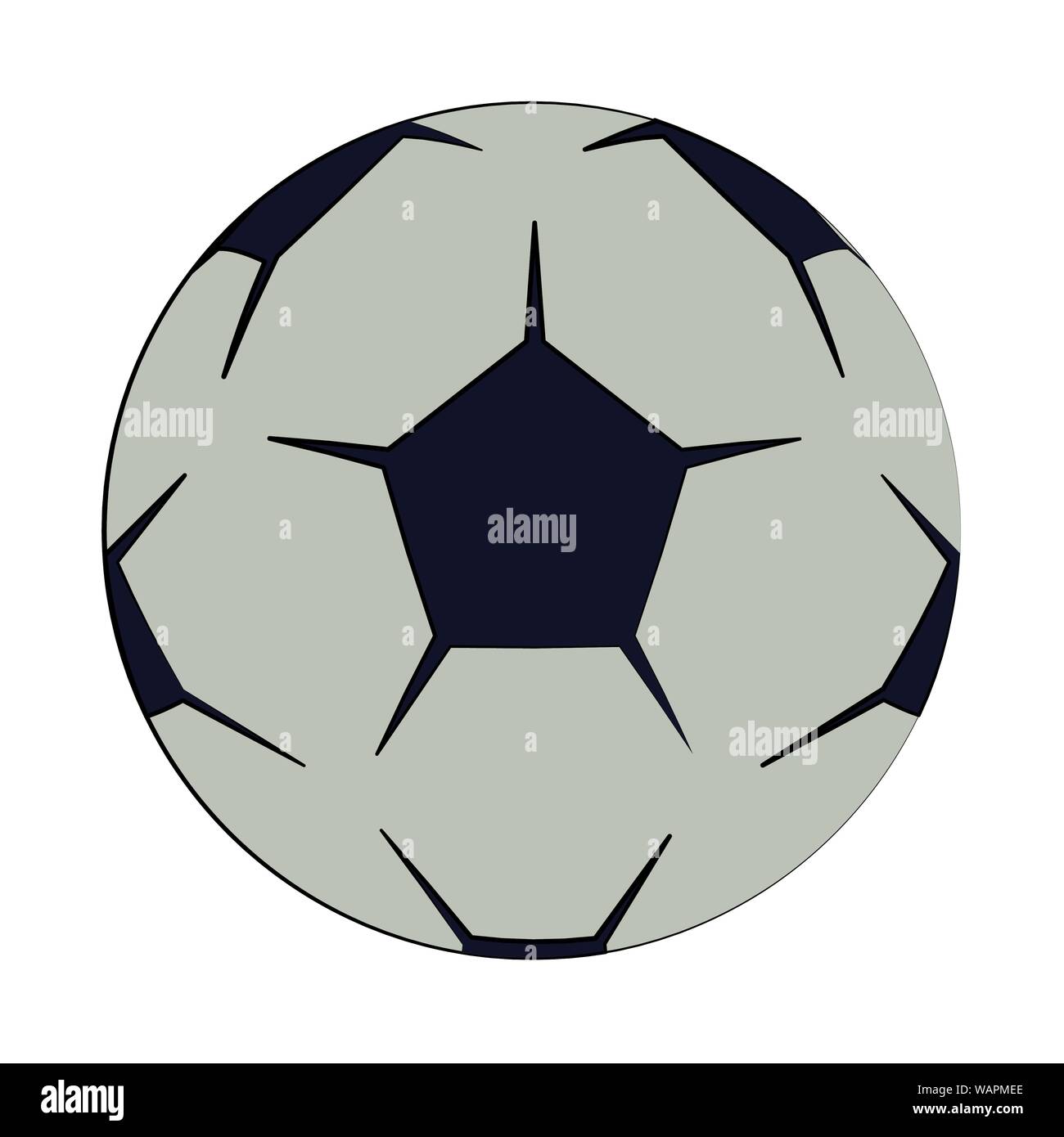 Soccer football ball equipment cartoon isolated Stock Vector Image