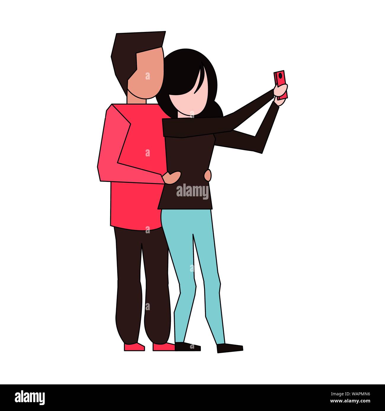 couple love young relationship cartoon Stock Vector Image & Art Alamy