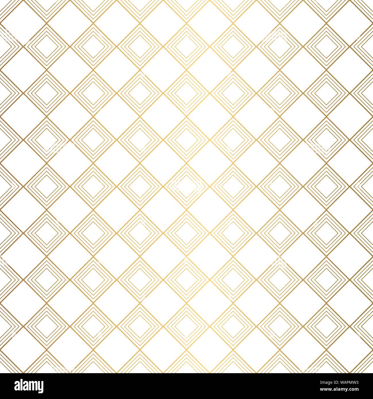 Art Deco Pattern. Seamless white and gold background Stock Vector Image ...