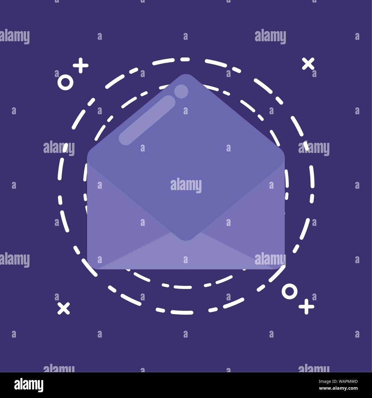 envelope mail communication open isolated icon vector illustration ...