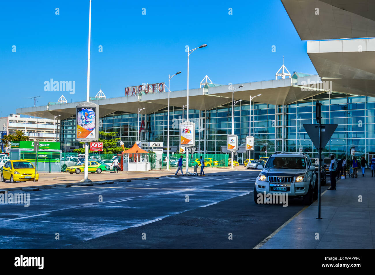 Beautiful Maputo airport exterior in Mozambique Stock Photo