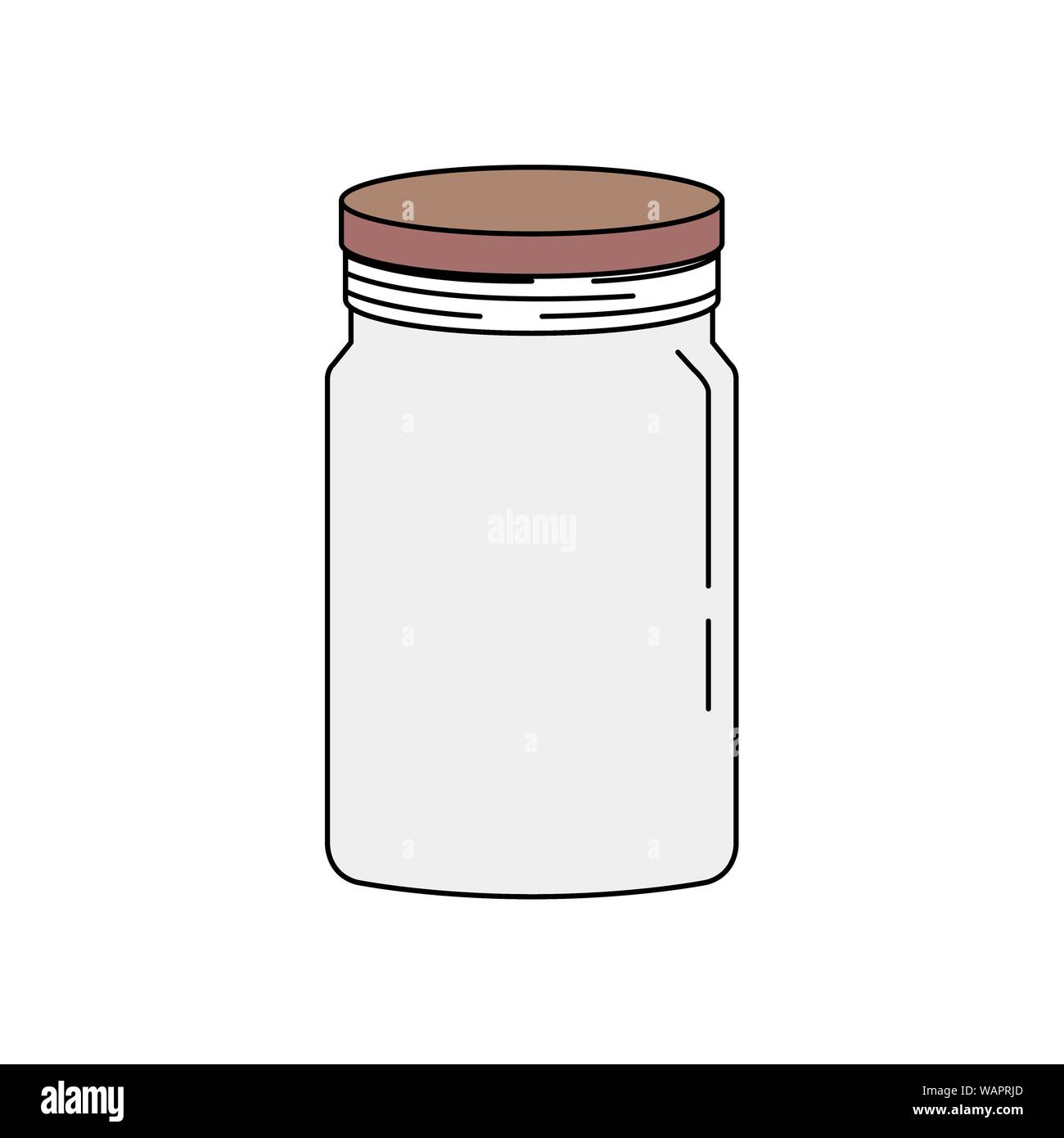 mason jar pot isolated icon Stock Vector Image & Art - Alamy
