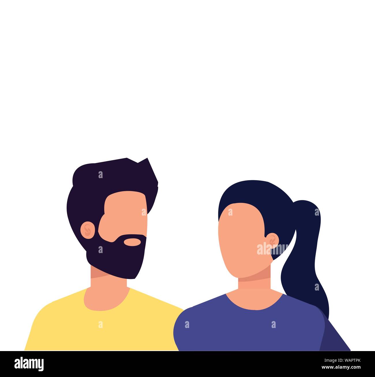 young lovers couple avatars characters Stock Vector Image & Art - Alamy