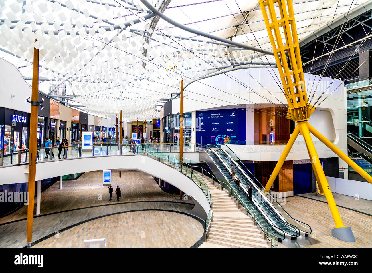 Icon Outlet, shopping centre in the O2 Arena, North Greenwich, London, UK Stock Photo