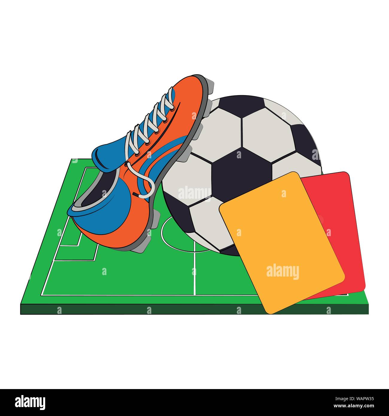 Soccer football sport game concept Stock Vector Image & Art - Alamy