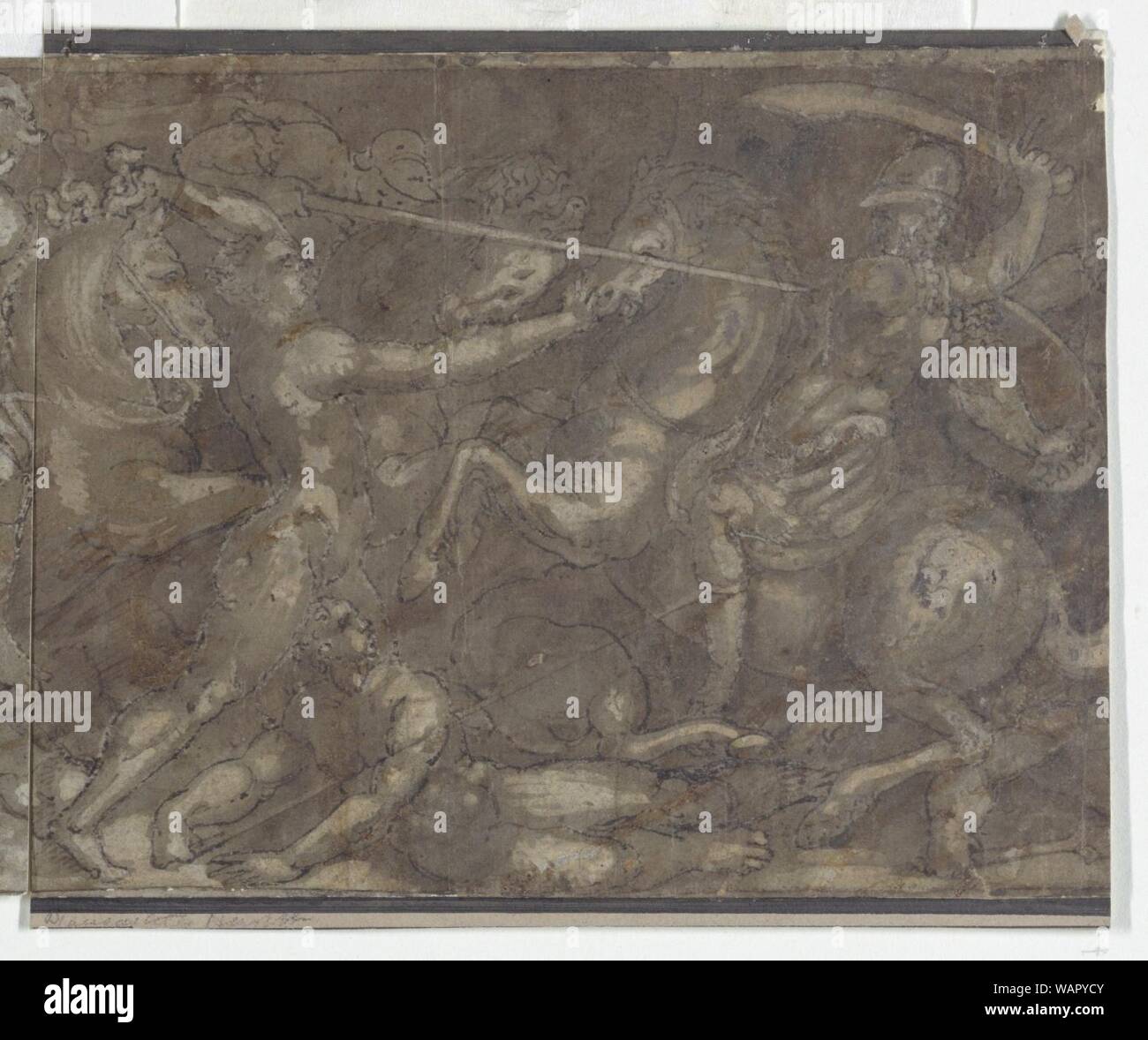 Drawing Battle Scene Stock Photo Alamy