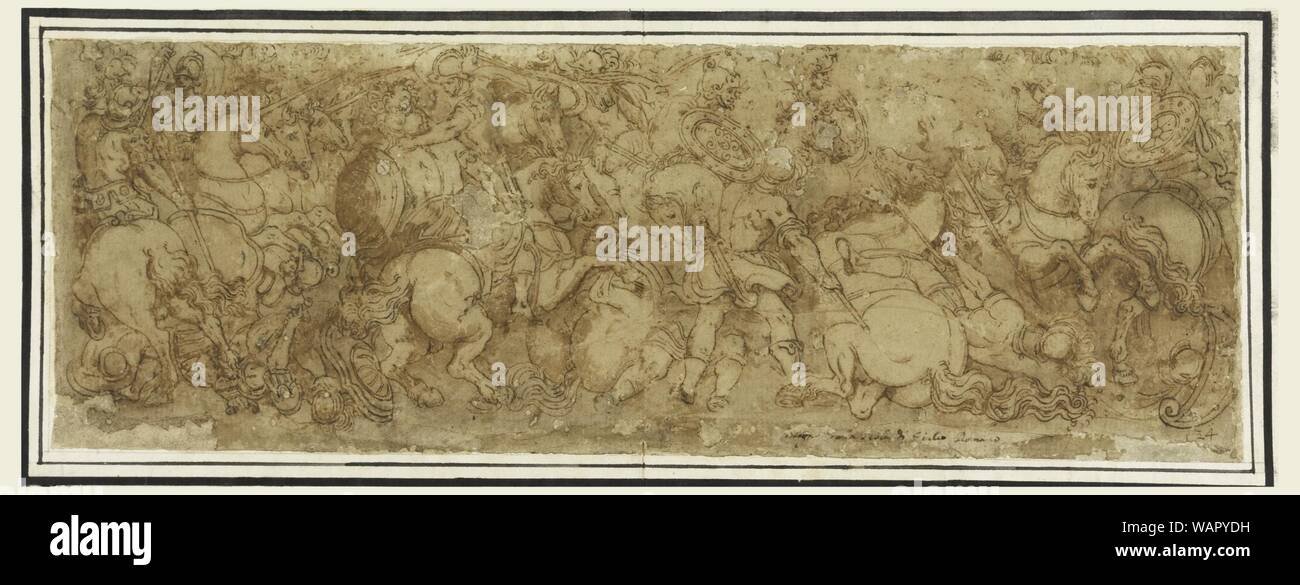 Drawing, Battle Scene, 1524–46 Stock Photo - Alamy