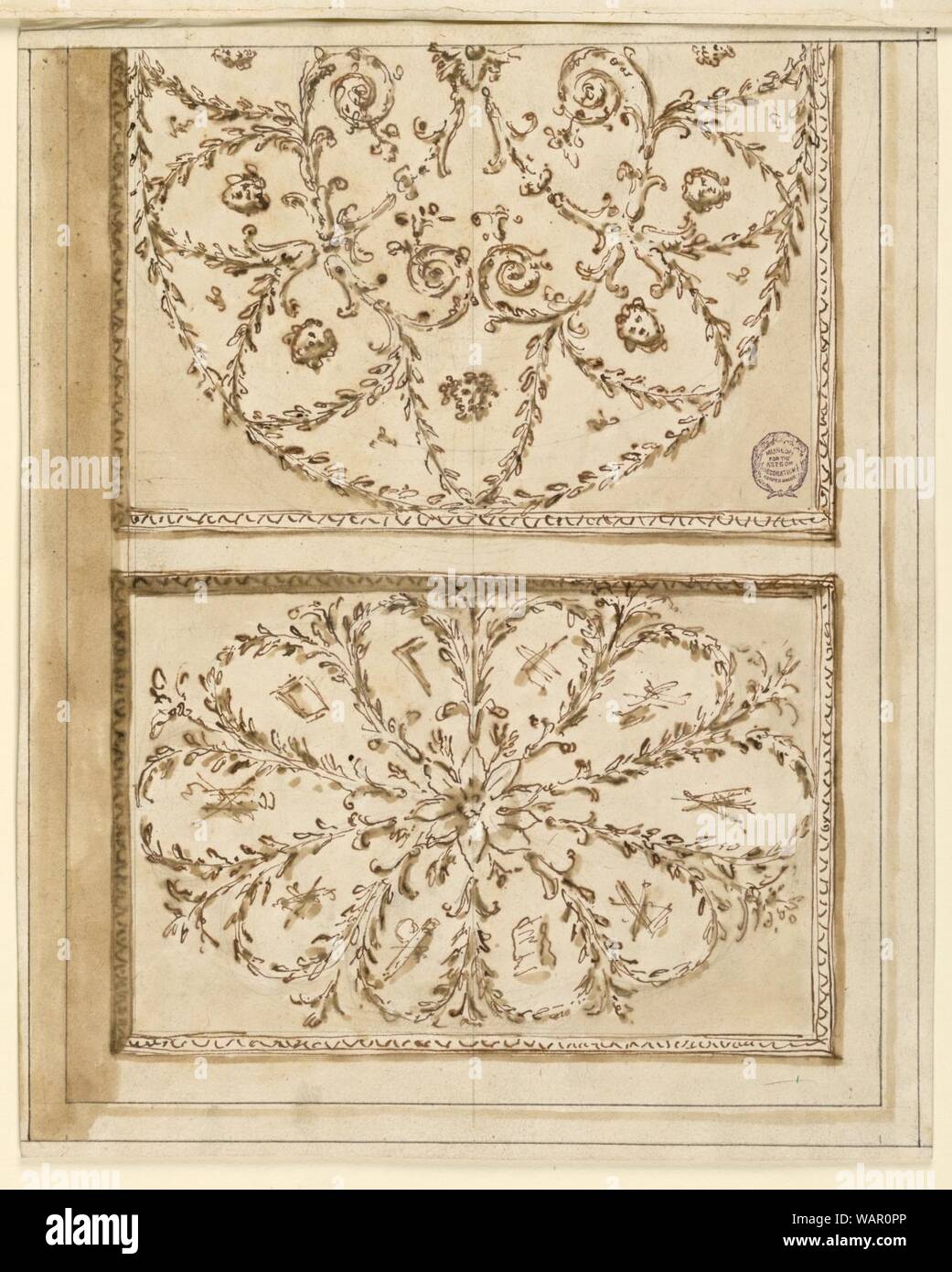 Drawing, Ceiling decoration Stock Photo Alamy
