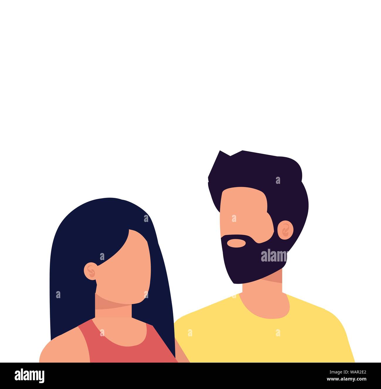 young lovers couple avatars characters Stock Vector Image & Art - Alamy