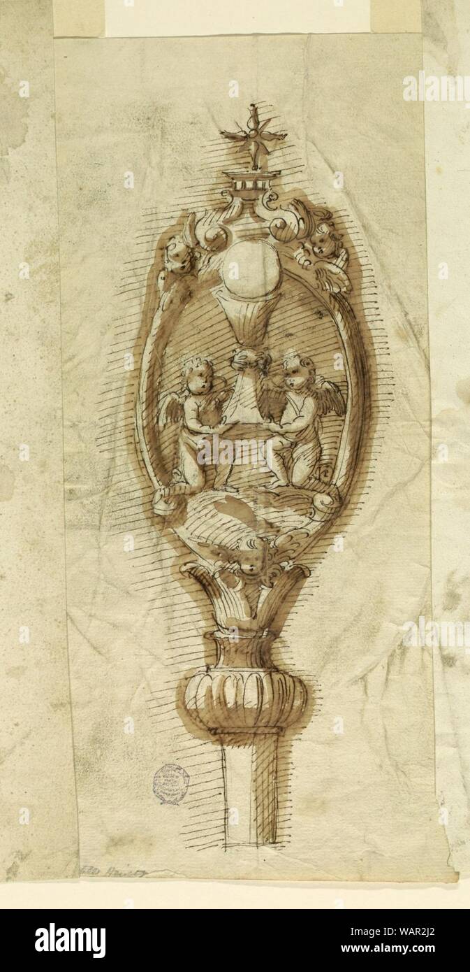 Drawing, Crest of a Processional Staff, 1600–1650 Stock Photo