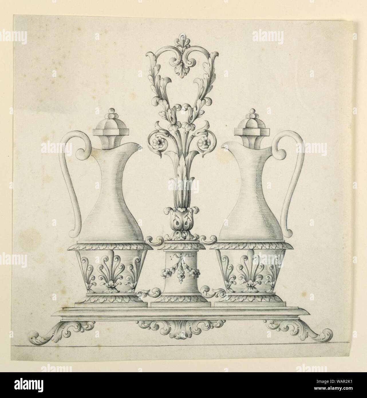 Drawing, Cruet Stand, 186070 Stock Photo Alamy