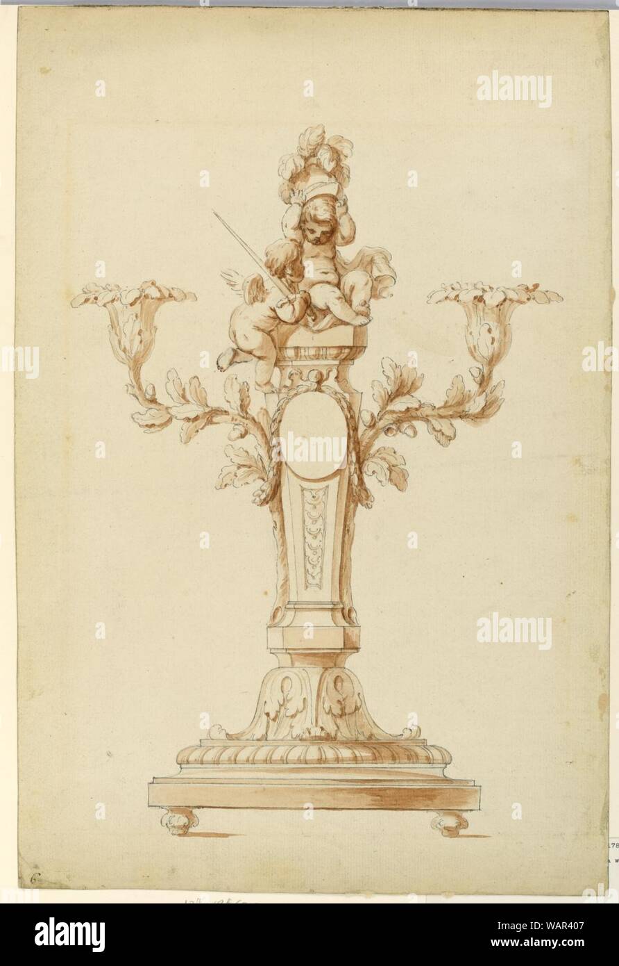 Drawing, Design for a Candlestick, 177080 Stock Photo Alamy