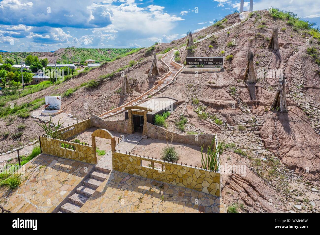 Geronimo's jail. A cave on a hill or small mountain was used to