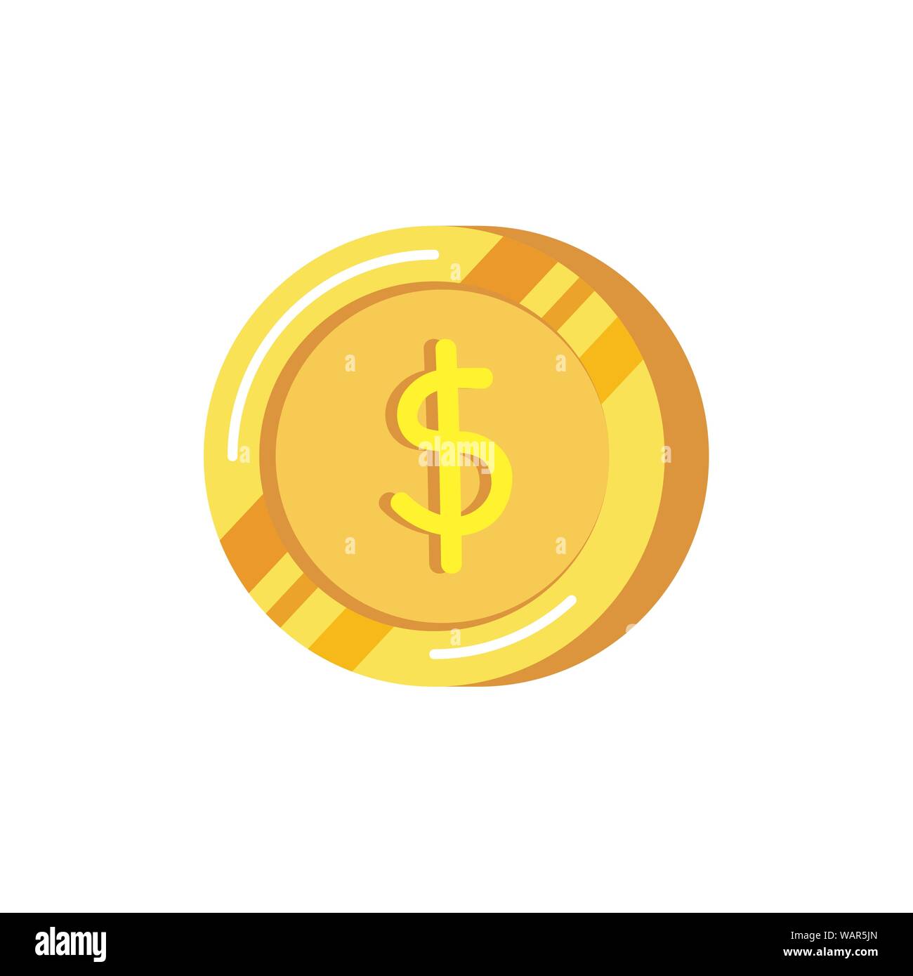 coin money dollar isolated icon Stock Vector Image & Art - Alamy