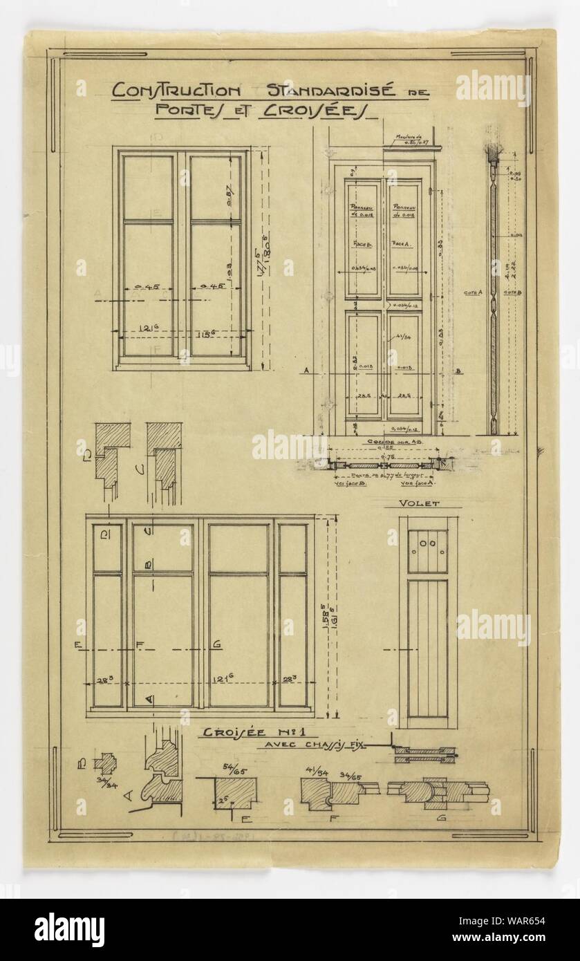 Drawing Design For A Mass Operational House Designed By