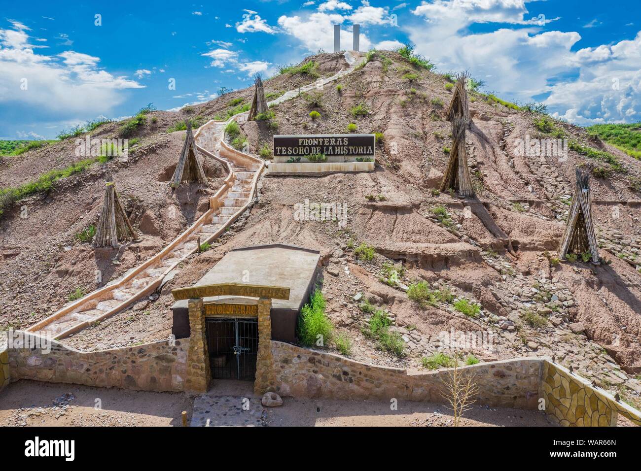 Geronimo's jail. A cave on a hill or small mountain was used to