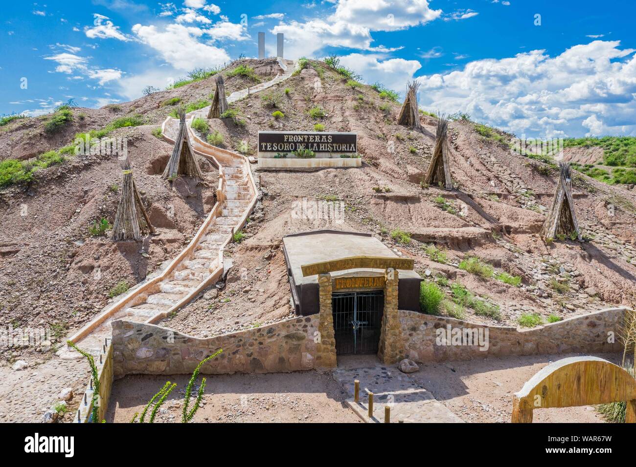 Geronimo's jail. A cave on a hill or small mountain was used to