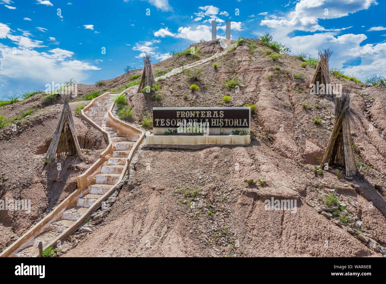 Geronimo's jail. A cave on a hill or small mountain was used to
