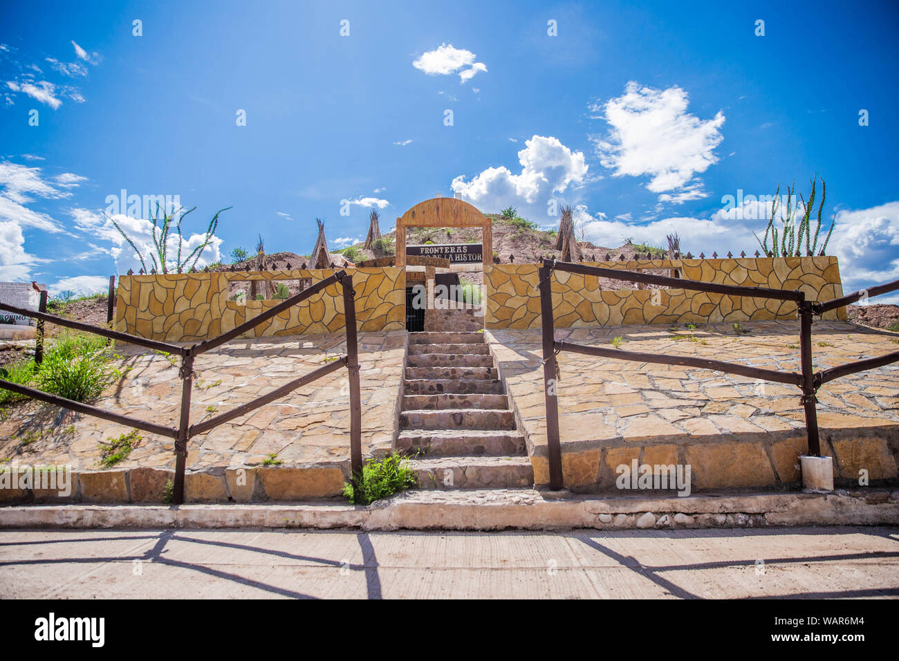 Geronimo's jail. A cave on a hill or small mountain was used to