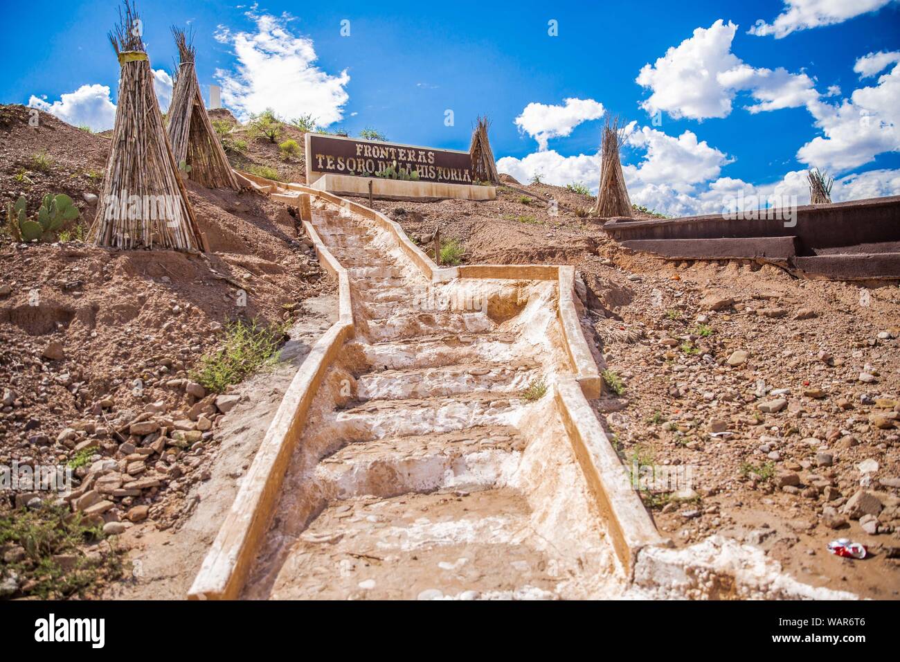 Geronimo's jail. A cave on a hill or small mountain was used to