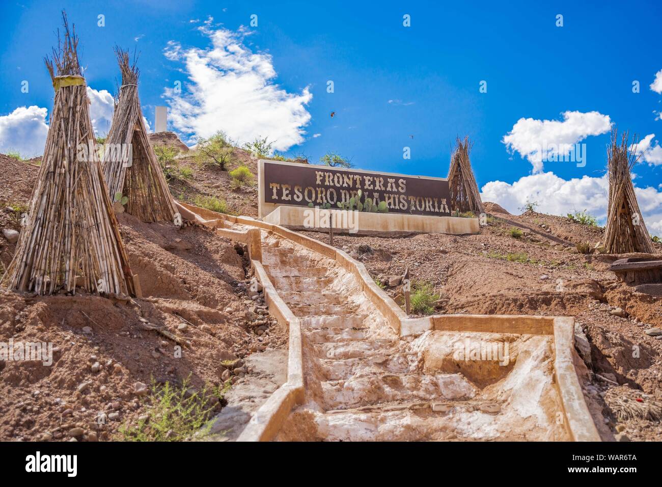 Geronimo's jail. A cave on a hill or small mountain was used to