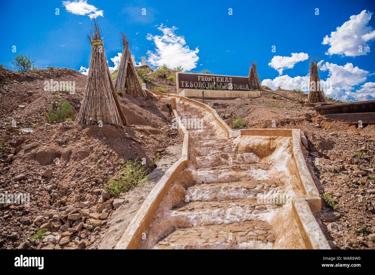 Geronimo's jail. A cave on a hill or small mountain was used to