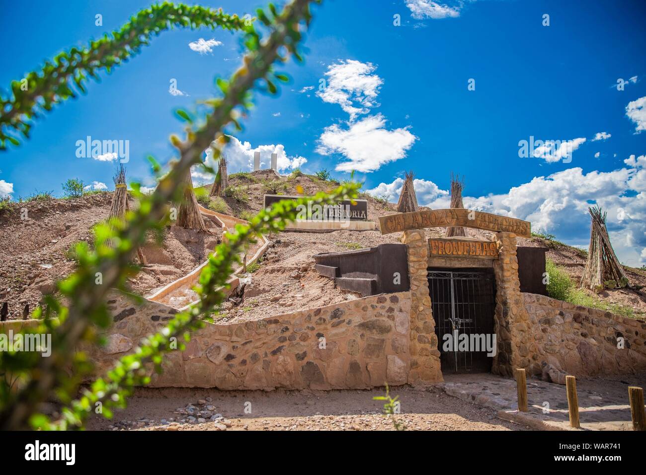 Geronimo's jail. A cave on a hill or small mountain was used to