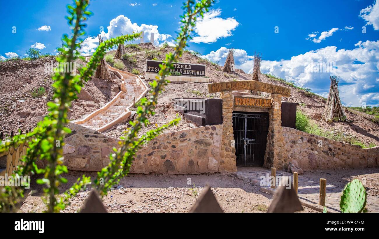 Geronimo's jail. A cave on a hill or small mountain was used to