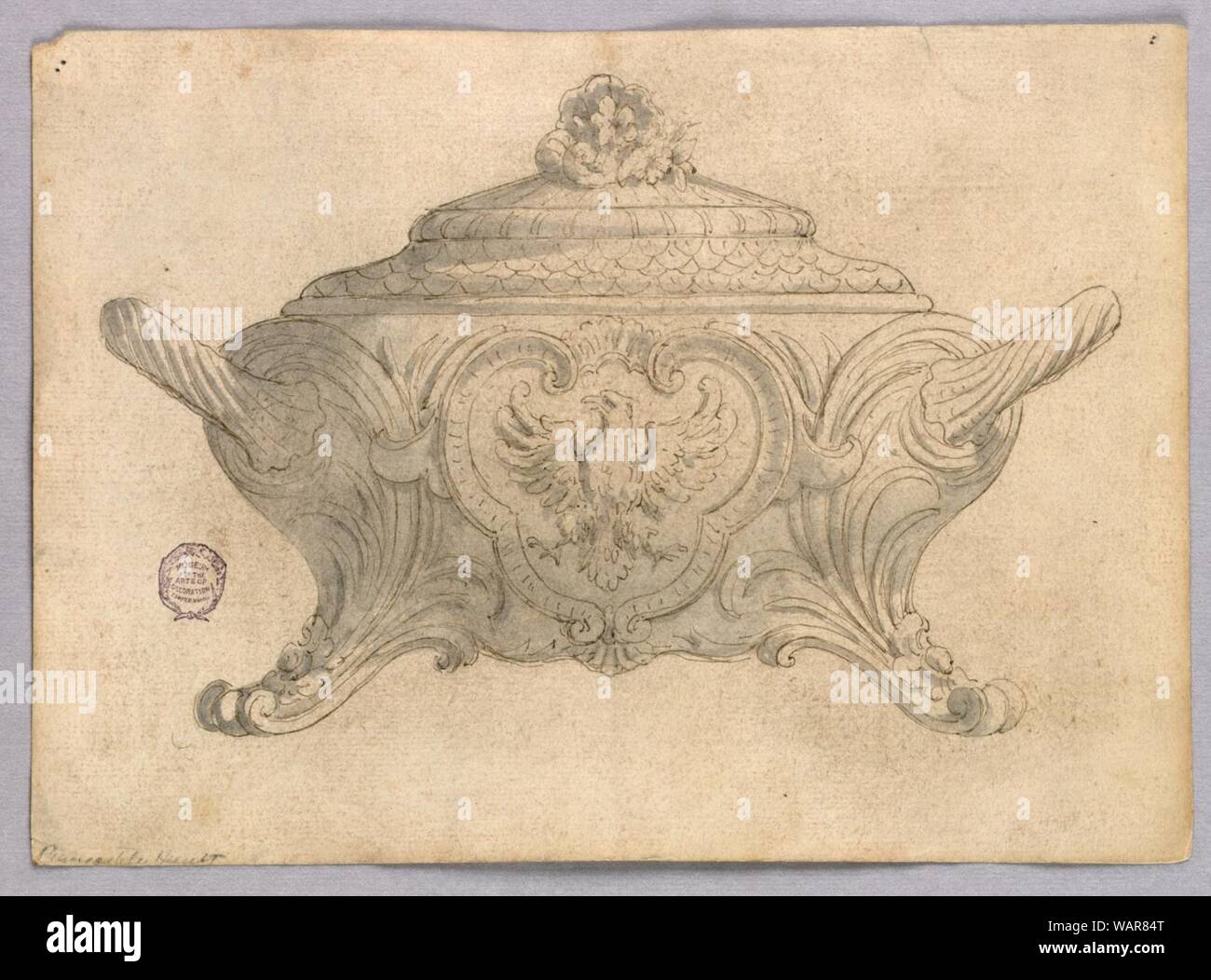 Drawing, Design for a Tureen, early 19th century Stock Photo Alamy